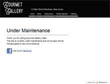 Tablet Screenshot of gourmetgallerycafe.com